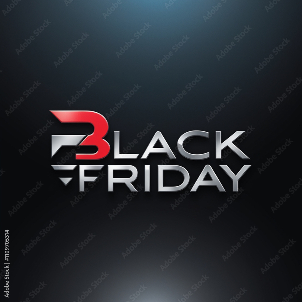 Modern Black Friday logo: Modern Black Friday logo: