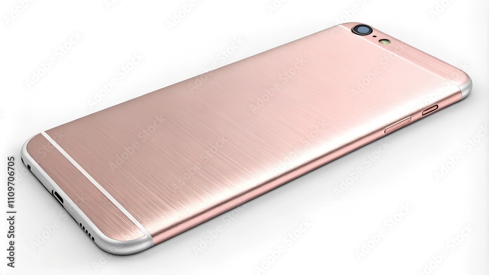 Sleek rose gold smartphone with a brushed metal back and modern design
Sleek rose gold smartphone with a brushed metal back and modern design