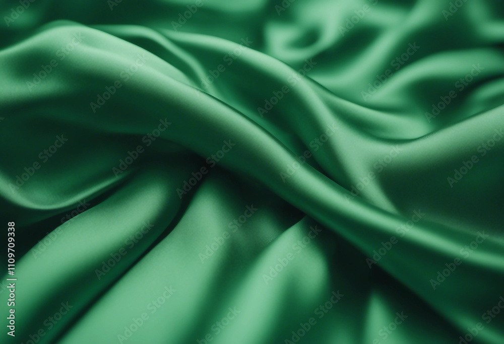 Elegant emerald green silk background for luxury branding and logo designs with rich textures and so Elegant emerald green silk background for luxury branding and logo designs with rich textures and so