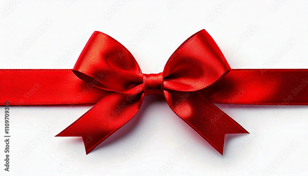 red bow isolated on white background red bow isolated on white background