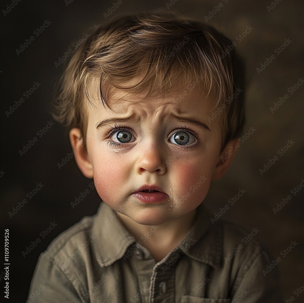 Stunning high resolution shot of an amazing toddler with tears in his eyes, fine art session Stunning high resolution shot of an amazing toddler with tears in his eyes, fine art session