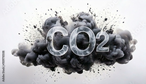 Nuage gris de CO2