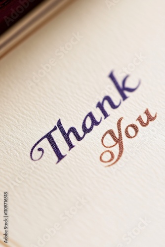 Thank you. Pen with Thank you. Thank You on white background. The words Thank You concepts of appreciation and thankfulness.