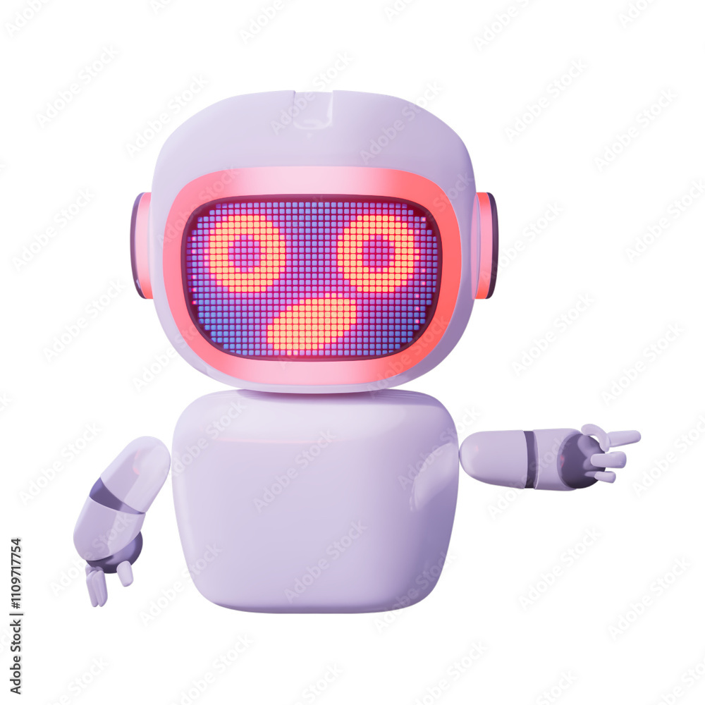 Assistance Bot - Point Left - Amazed Negative Assistance Bot - Point Left - Amazed Negative