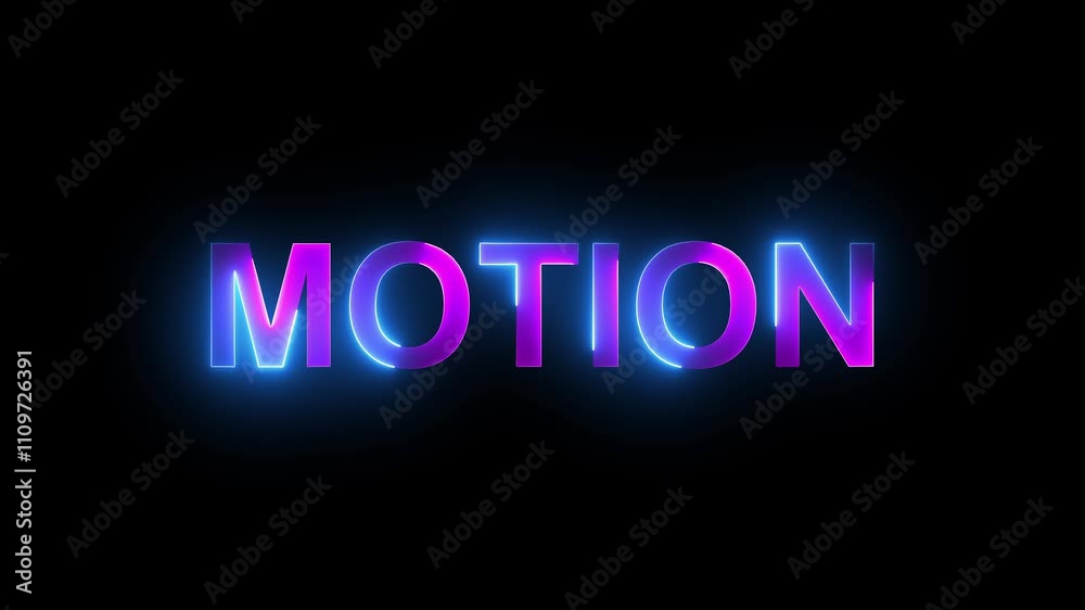 glowing text neon with used by saber plugin on black background.