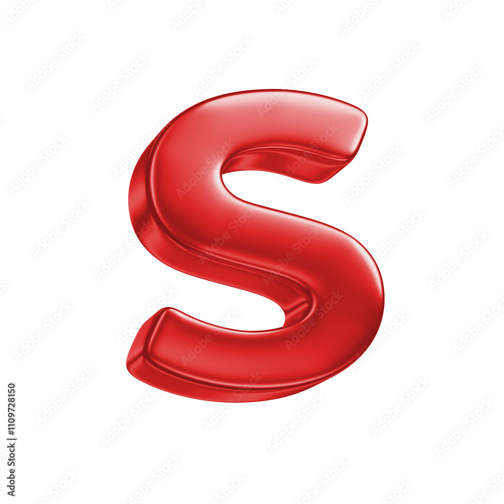 reflective 3d letter isolated on white background reflective 3d letter isolated on white background