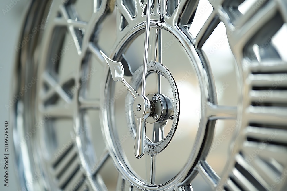 close up of silver metal clock, close up of silver metal clock,