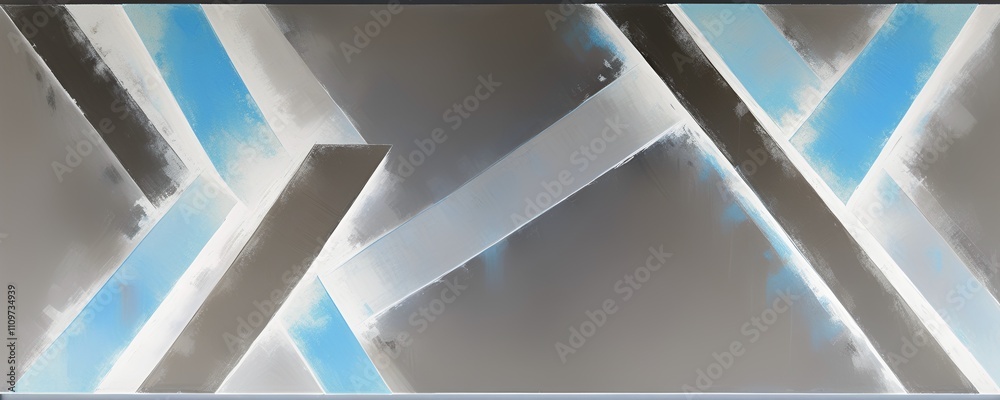 Obraz premium illustrazione sfondo con elementi astratti a tema geometrico surreale