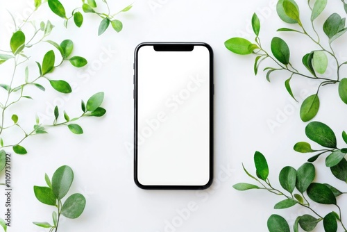 Modern Mobile Device on Crisp White Backdrop Showcasing Cutting-Edge Technology