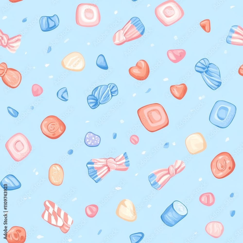 Sweet Candy Pattern Design Sweet Candy Pattern Design
