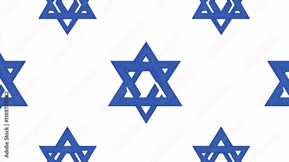 Star pattern in blue on a white background showcasing geometric design and cultural symbolism Star pattern in blue on a white background showcasing geometric design and cultural symbolism