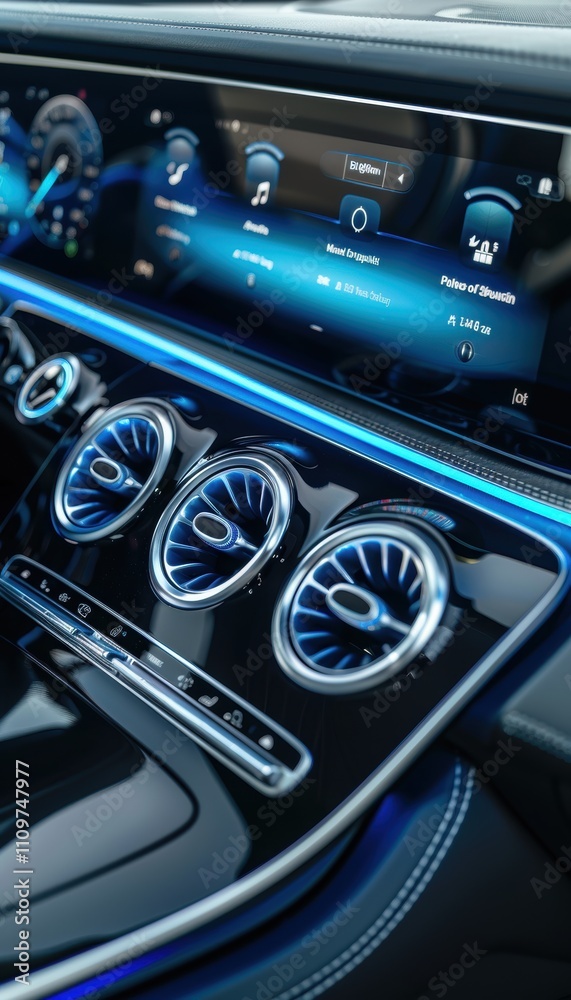 Modern Car Climate Control System with Digital Displays for Enhanced Comfort and Ergonomic Design Modern Car Climate Control System with Digital Displays for Enhanced Comfort and Ergonomic Design