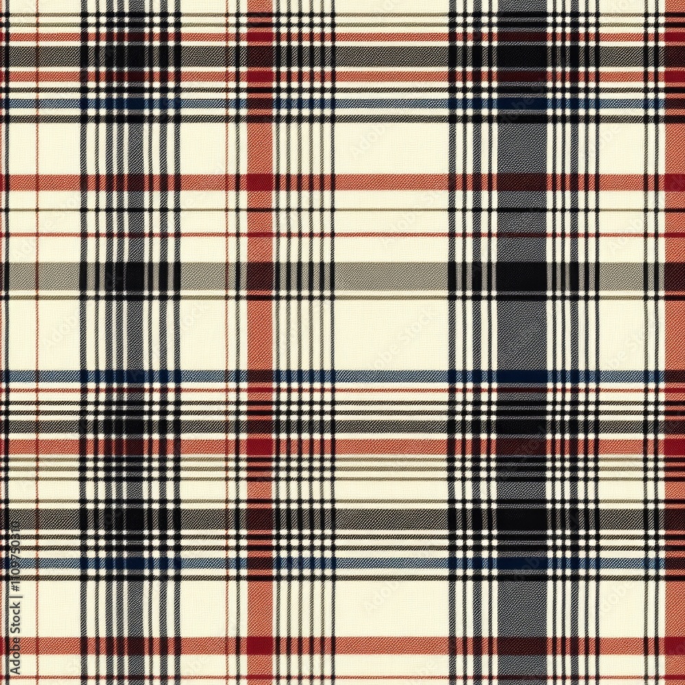 Fototapeta premium Classic Plaid Fabric Design