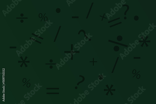 High-Quality Abstract Green Mathematical Background. 

Minimal Math Wallpaper, Wall Art And Backgrounds.