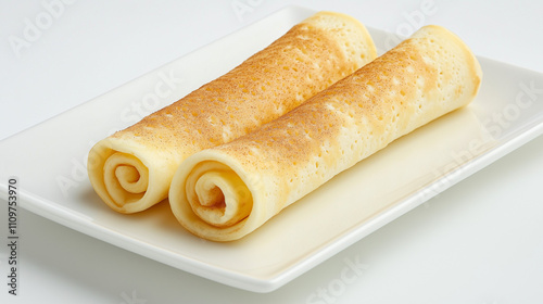 Soft lefse rolled with cinnamon offers a delightful flavor experience perfect for any time photo