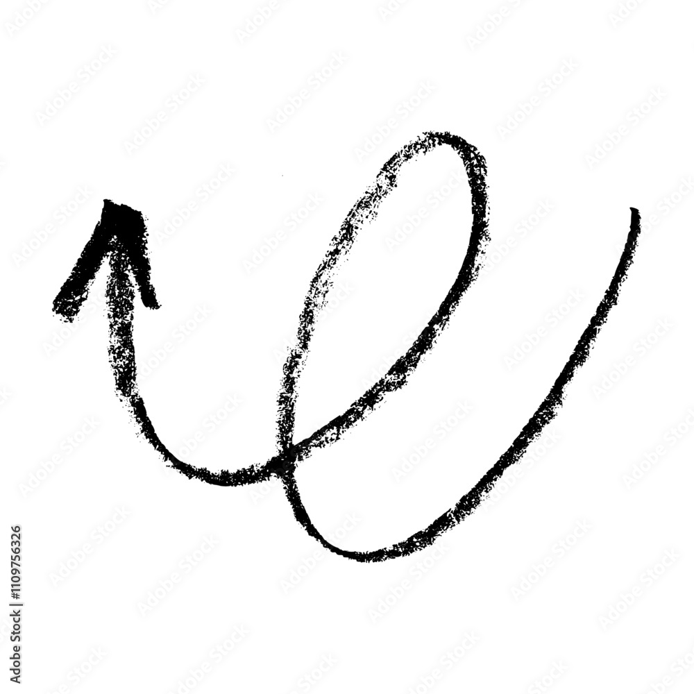 Doodle emphasis arrow icon set. Design quirky twist zigzag line, spring coil, curve wave. Flat vector illustration isolated on white background Doodle emphasis arrow icon set. Design quirky twist zigzag line, spring coil, curve wave. Flat vector illustration isolated on white background