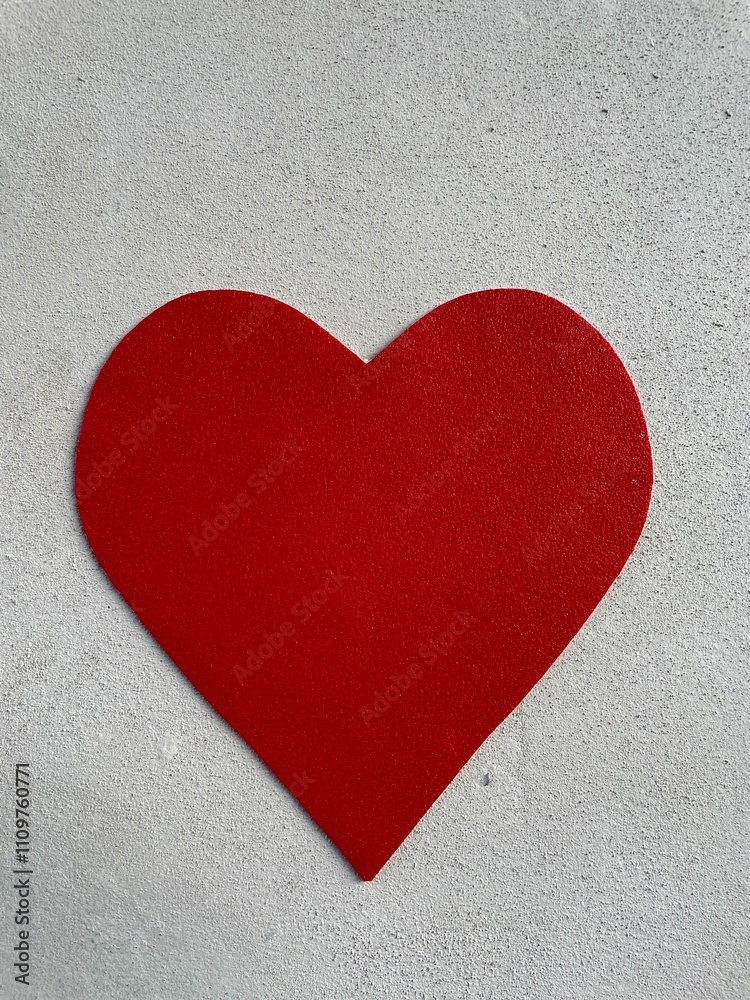 red paper heart red paper heart