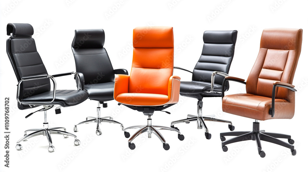 Obraz premium Modern Office Chairs Leather Ergonomic Executive Seating