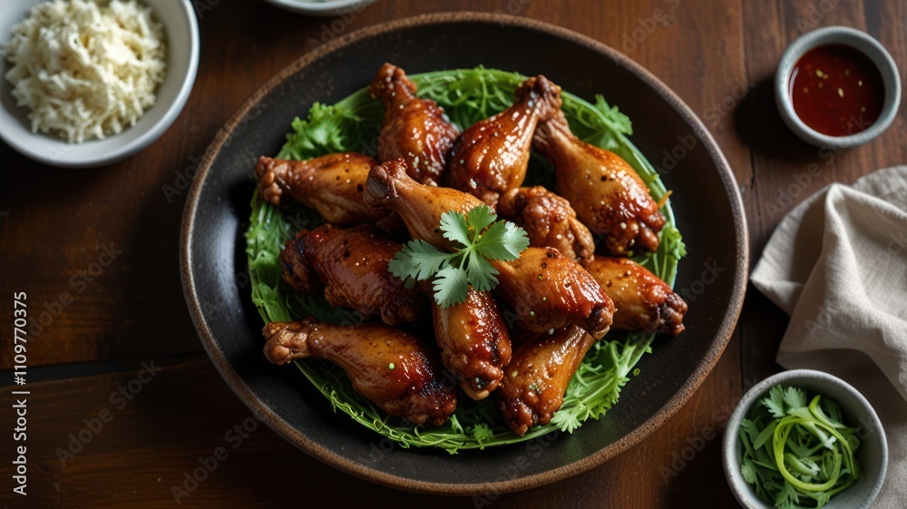 Glazed Chicken Wings Glazed Chicken Wings
