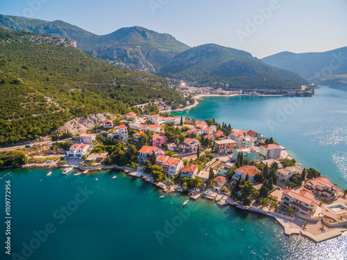 Picturesque Coastal Village of Radalj, Repic and Klek in Dalmatia, Croatia on the Adriatic Sea photo