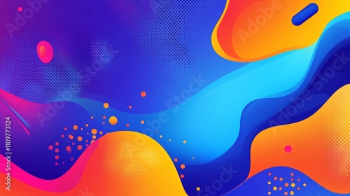 Abstract designs with trendy liquid shapes that provide a dynamic background for banners, web landing pages, brochures, posters, placards, and covers photo