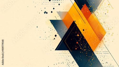Vibrant abstract vector featuring gradient spheres and flowing ribbons, perfect for professional corporate presentations.