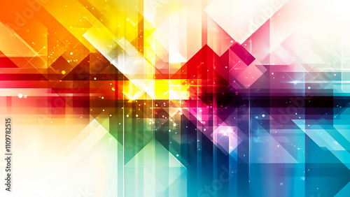 Vibrant abstract vector featuring gradient spheres and flowing ribbons, perfect for professional corporate presentations.