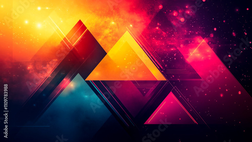 Vibrant abstract vector featuring gradient spheres and flowing ribbons, perfect for professional corporate presentations.