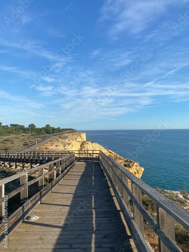 wooden bridge over the sea