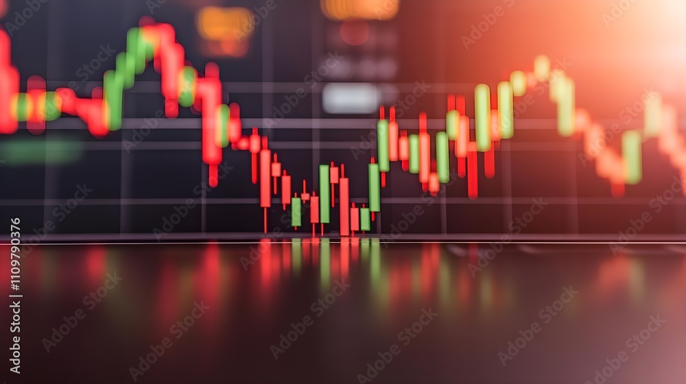 Candlestick Chart Stock Market Trading Financial Graph Candlestick Chart Stock Market Trading Financial Graph