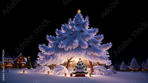 クリスマス　AI画像　ジェネレーティブAI