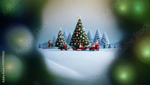 クリスマス　AI画像　ジェネレーティブAI