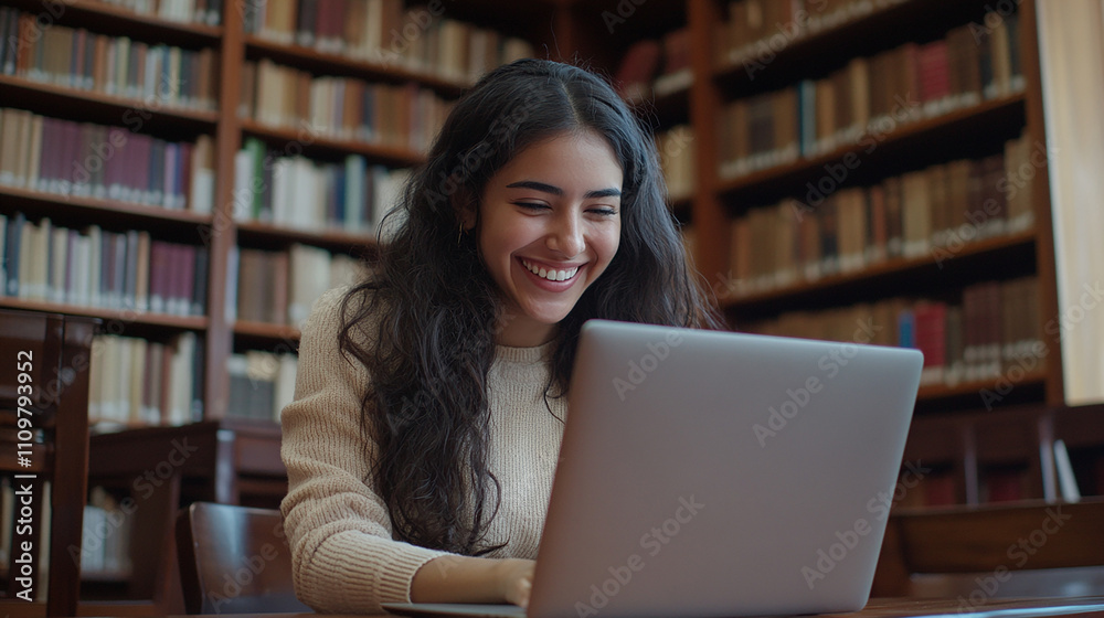 student in library student in library