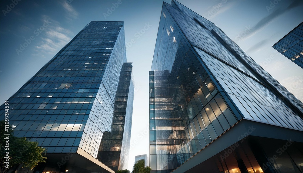 Obraz premium business building