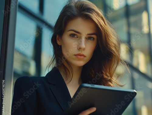 Free Download Contemporary Professional Woman with Tablet - GFXLoad