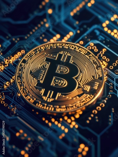 Wallpaper Mural Cryptocurrency - Bitcoin Concept Torontodigital.ca