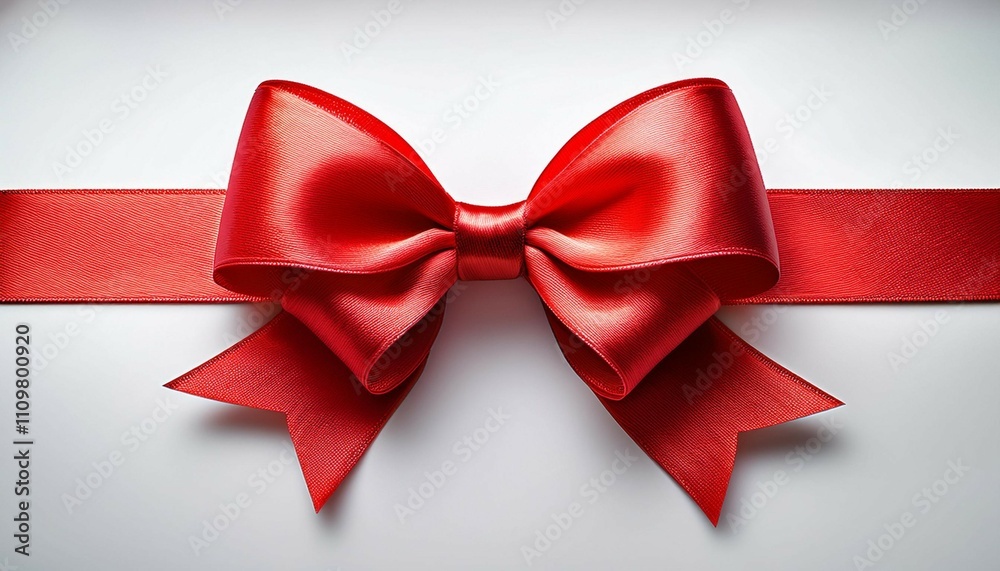bow ribbon red white background bow ribbon red white background