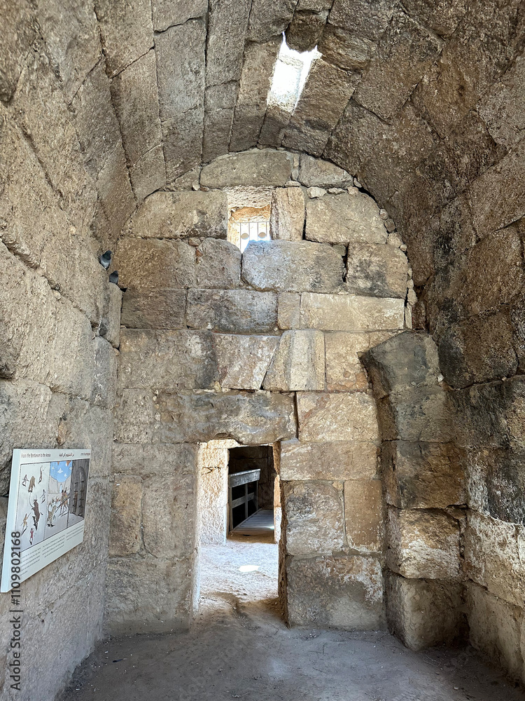 Entrance to the premises under the stands in the Beit Guvrin Amphitheater Entrance to the premises under the stands in the Beit Guvrin Amphitheater