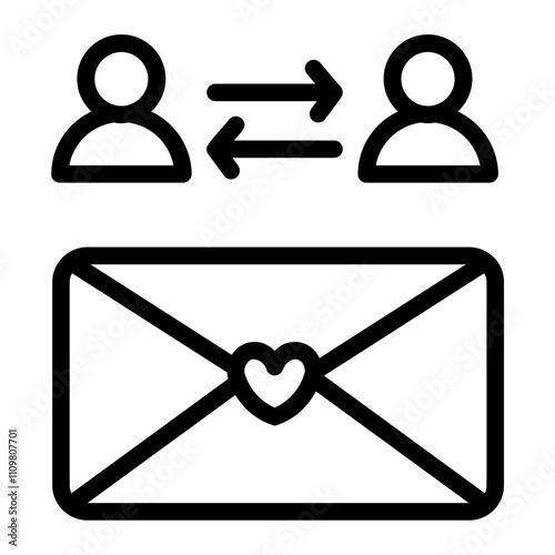 mailing Line Icon