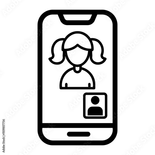 videocall Line Icon
