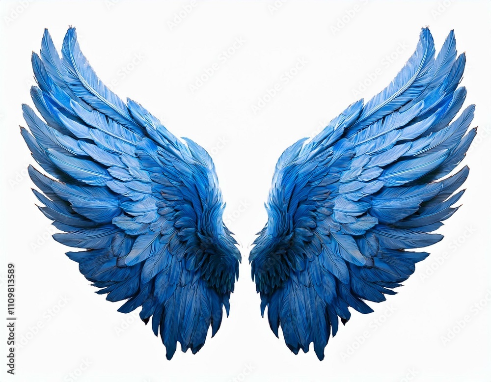 beautiful pair of vibrant blue angel wings isolated on a transparent background perfect for fantasy mystical and artistic designs beautiful pair of vibrant blue angel wings isolated on a transparent background perfect for fantasy mystical and artistic designs
