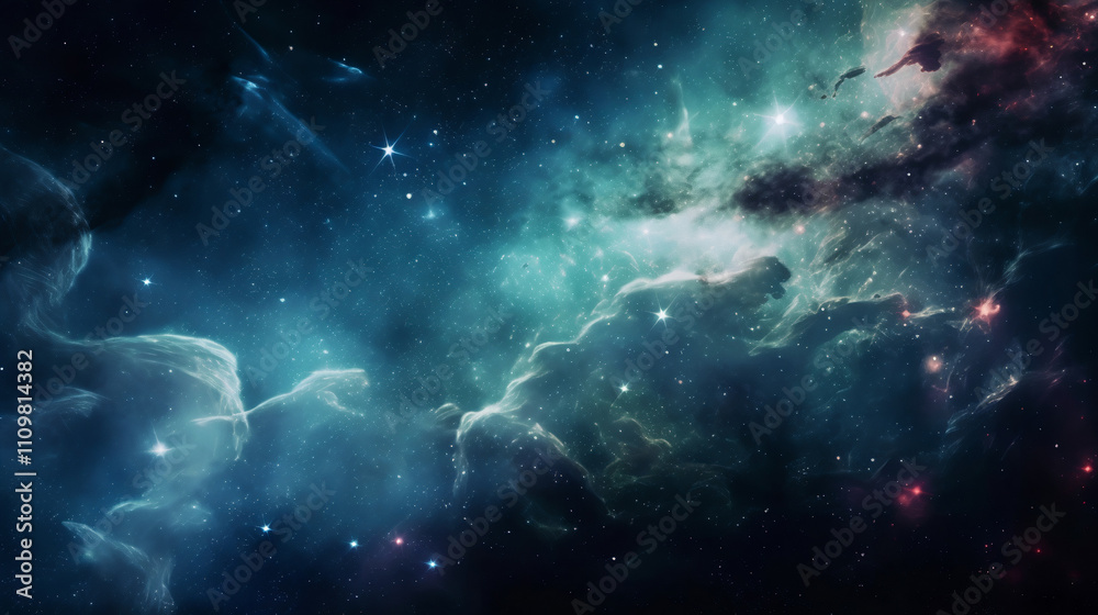 Vibrant Celestial Scene Showcasing the Beauty of the Cosmos With Colorful Nebulae and Distant Stars Vibrant Celestial Scene Showcasing the Beauty of the Cosmos With Colorful Nebulae and Distant Stars