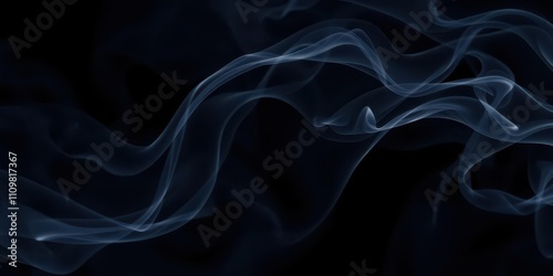 Wallpaper Mural Smoke veils swirling and rotating gracefully under the spotlight on a dark background, artistic, dynamic Torontodigital.ca