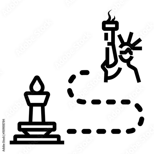 route Line Icon