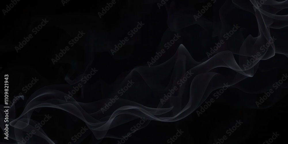 Obraz premium Dynamic swirling abstract smoke on dark background, swirl, design