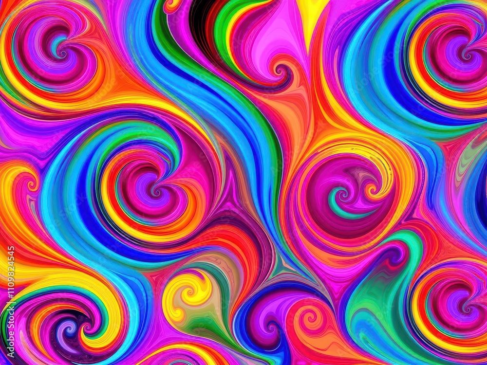 Vibrant swirls of color in an artistic abstract background, art, multicolor, artwork Vibrant swirls of color in an artistic abstract background, art, multicolor, artwork