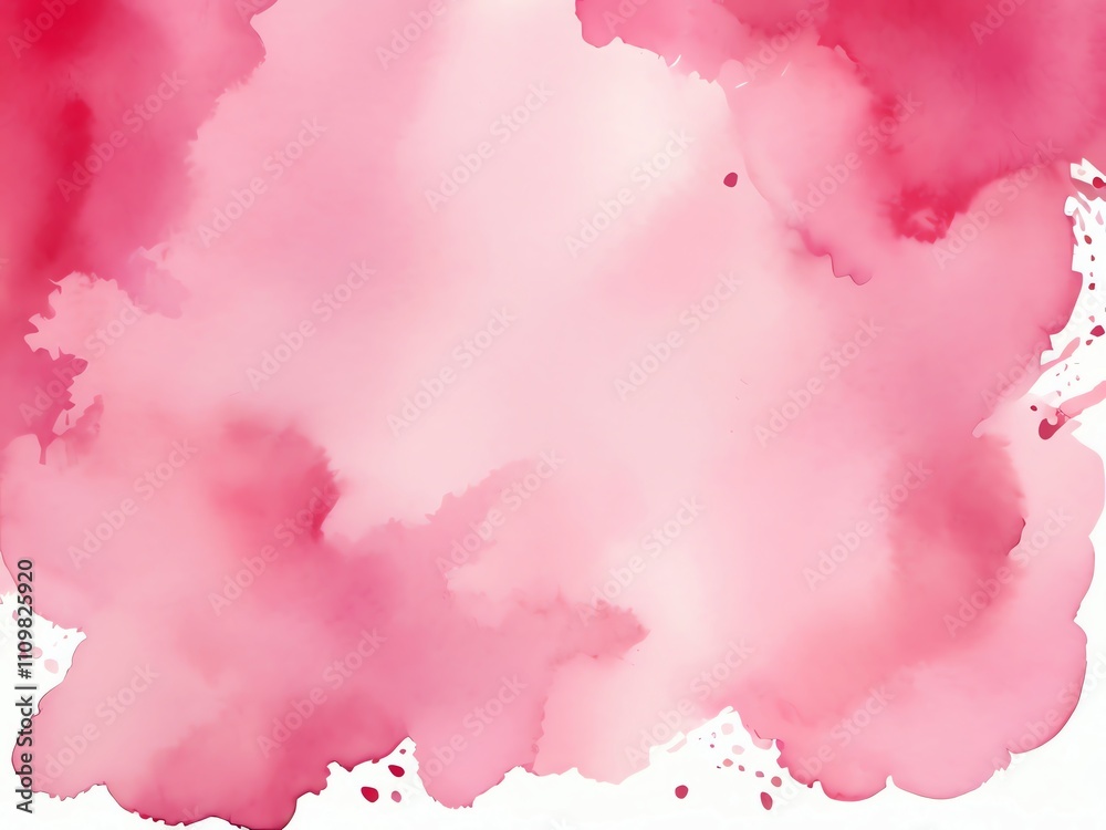 Abstract Pink Watercolor Painting: A Serene and Romantic Visual Abstract Pink Watercolor Painting: A Serene and Romantic Visual