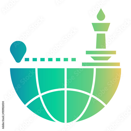 emigration Gradient icon