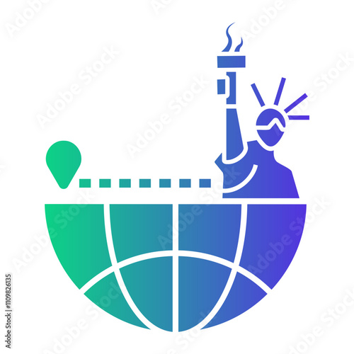emigration Gradient icon