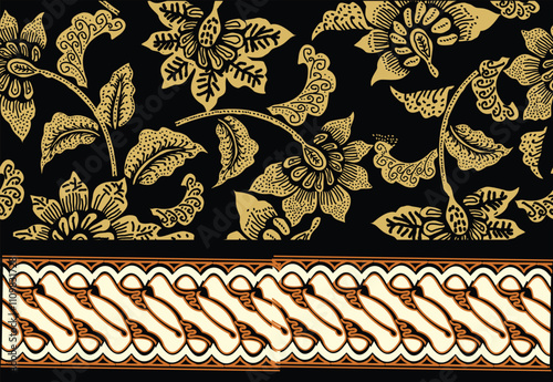 Batik Indonesian: is a technique of wax-resist dyeing applied to whole cloth, or cloth made using this technique originated from Indonesia.